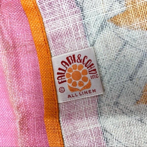 Vintage Failani & Cohn Inc Floral Linen Tea Towel - Picture 5 of 5